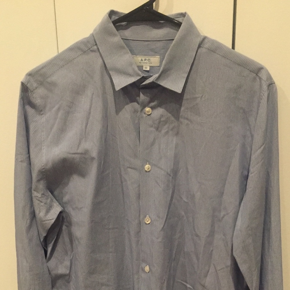 A.P.C. Long sleeve polo size 40